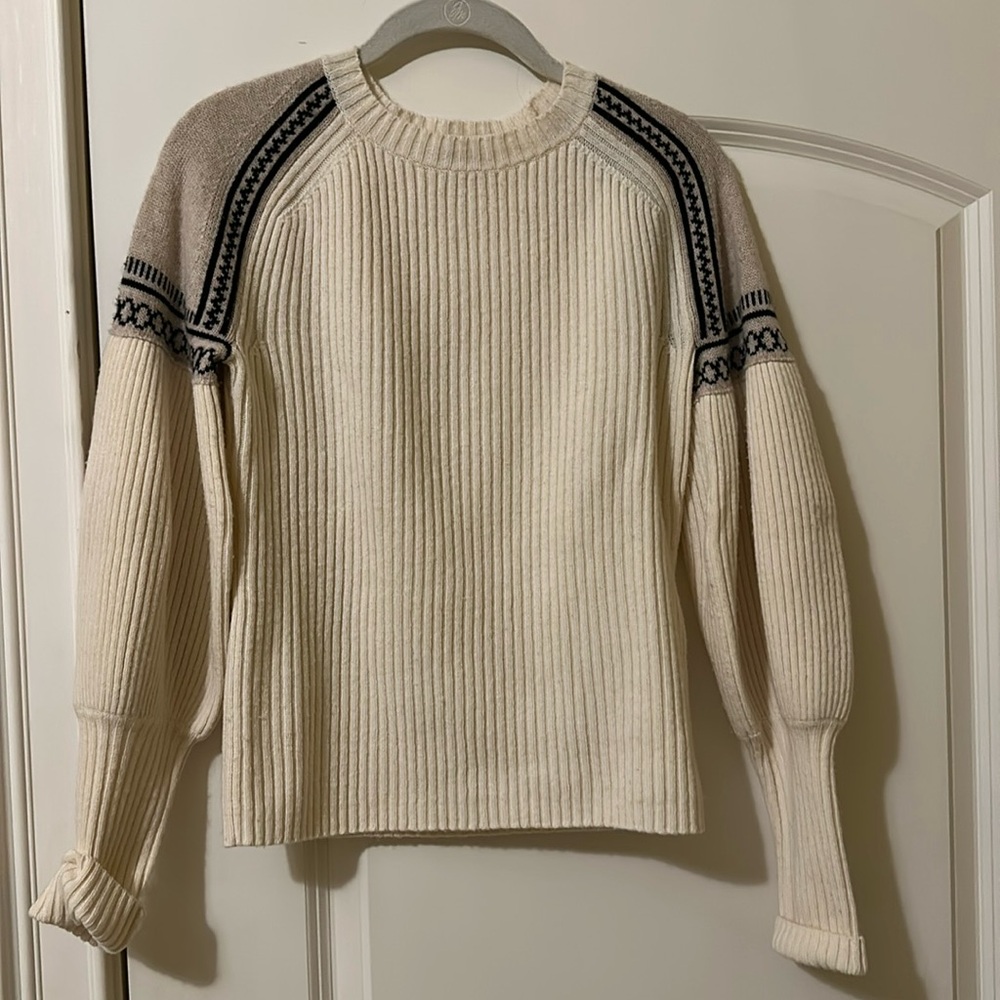 MAX MARA 'Cosetta' Ivory Cashmere Blend Sweater